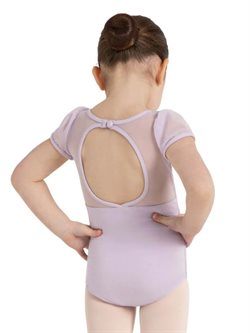 Balletdragt lys lavendel med puf ærmer til piger Capezio