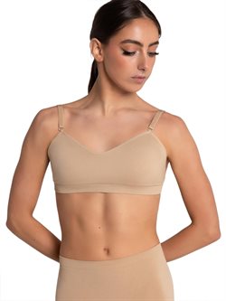 Nude sømløs bh top til ballet Capezio