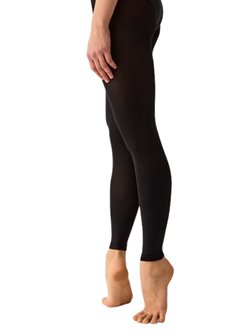 Sorte Pridance footless tight teen/voksne