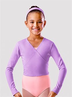 Lavendel ballet wrap top til piger Bloch