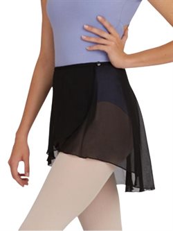 Capezio sort chiffon balletskørt til piger