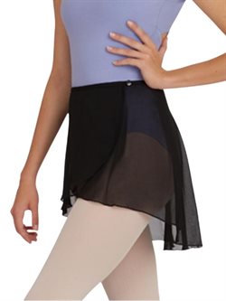 Capezio sort chiffon skirt børn