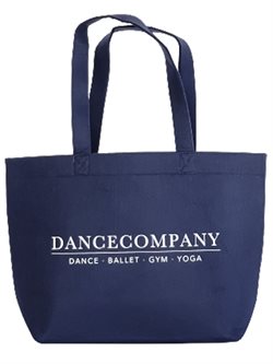 Dancecompany navy filtnet med hvid logoprint