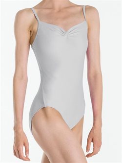 Flot balletdragt med rynk i lysegrå fra Wear Moi