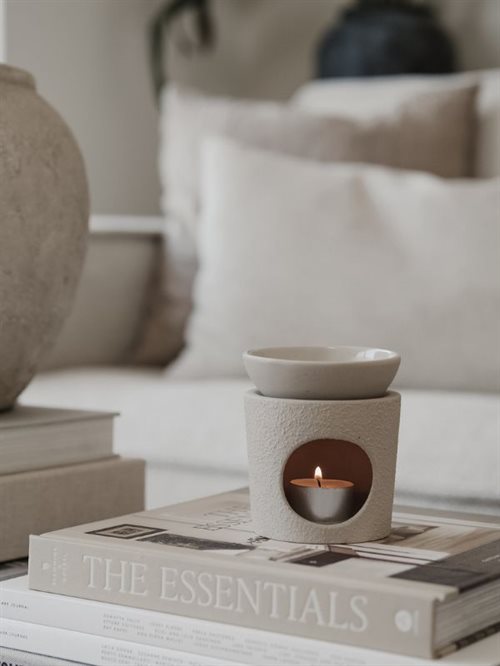 AYÛ keramik aromabrænder i råhvid