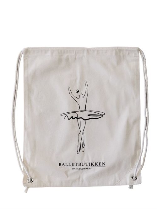 Seré balletpose med silouette af ballerina