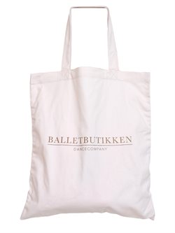 Rosa kanvas balletnet med guld logo