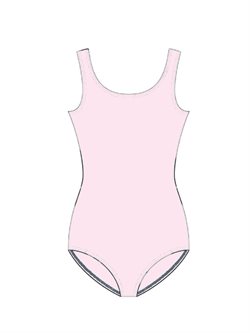Balletpink balletdragt med bred strop Wear Moi
