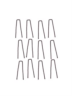 12 stk kraftige brune hårnåle 5cm/2" lange til ballet