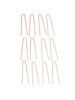 12 stk 6,5 cm lange kraftige blonde hårnåle til ballet