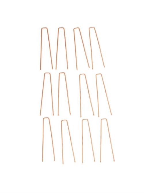 12 stk 6,5 cm lange kraftige blonde hårnåle til ballet