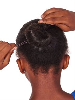 12 stk 6,5 cm lange kraftige brune hårnåle til ballet