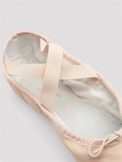 Bloch balletsko rosa skind med kryds elastik