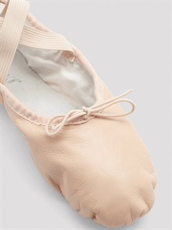 Bloch soft balletsko rosa skind med elastiksnor