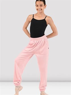 Bloch Lily velour rosa sweatbukser til piger