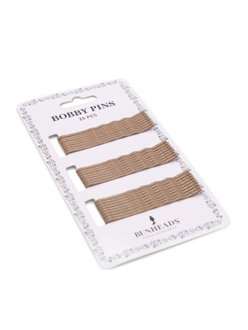 Brune bobby pins hårnåle - Pakke med 25 stk