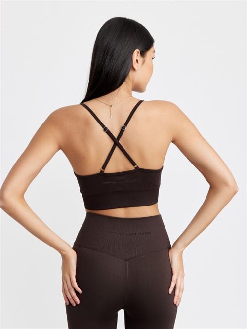 Drop Of Mindfulness Signature sport-bh - mørkebrun