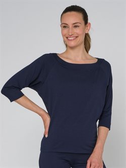 Navy modal bluse fra Tempsdanse 