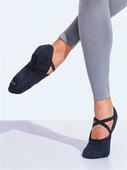 Capezio sorte balletsko med split-sål til herrer