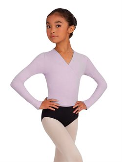 Lyselilla ballet slå om bluse til piger Capezio