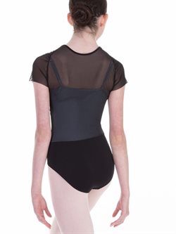 Grishko Venus sort balletdragt med mesh ærmer