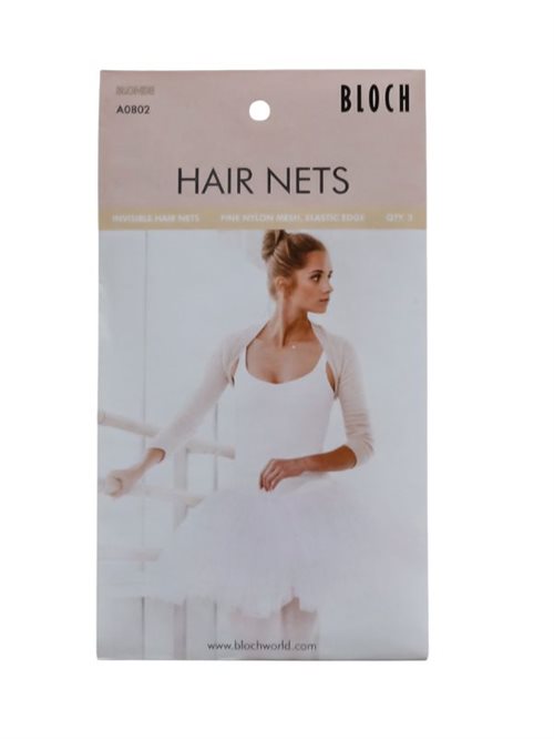 Bloch tynde hårnet til ballet - pakke med 3 stk