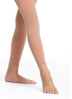 Hudfarvet Pridance footless tight teen/voksne