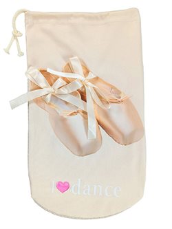 Flot beigefarvet ballet skoppose med sløjfer