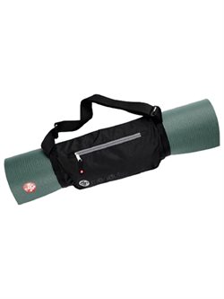 Sort Manduka bærestrop med lomme til yogamåtte