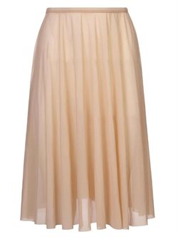 Mara Dancewear - langt mesh balletskørt i ivory cream