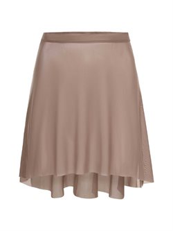 Mara Dancewear - mesh balletskørt i mokka