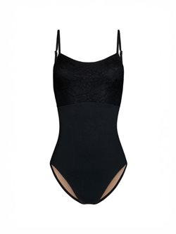 Balletdragt Chloe sort med blonder Mara Dancewear