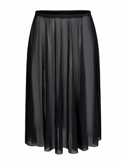 Mara Dancewear - langt mesh balletskørt i sort