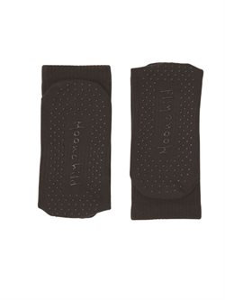 Moonchild sokker med grip i mørkebrun