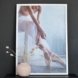 Plakat balletdanser med tutu og tåspidssko