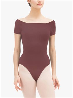 Terracotta balletdragt med korte ærmer fra Repetto