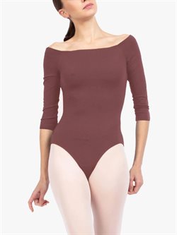 Terracotta balletdragt med 3/4 ærmer fra Repetto