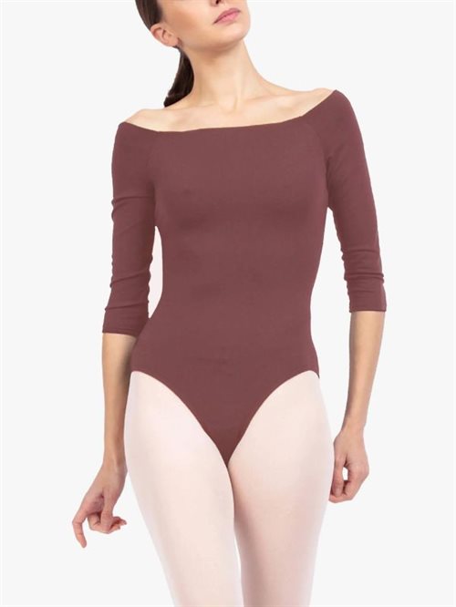 Terracotta balletdragt med 3/4 ærmer fra Repetto