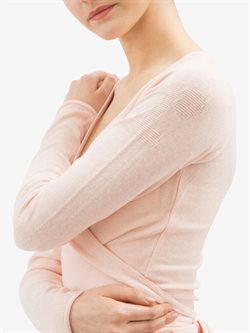 Repetto elegant slå-om strik i lys rosa