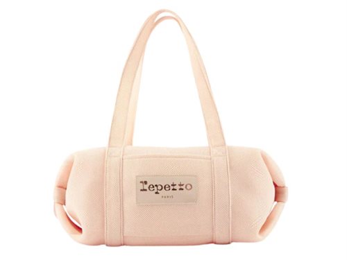 Repetto pudderfarvet mesh logo taske ballet/dans