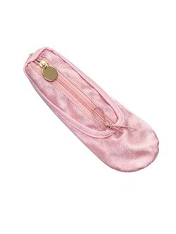 Balletsko blyant og makeup pung - lyserød glimmer