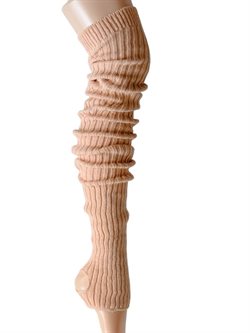 Laksefarvet benvarmere fra intermezzo - 100 cm