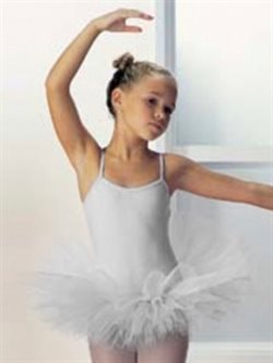 Hvid tutudragt til lille ballerina 