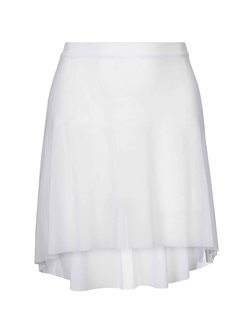 Mara Dancewear - mesh balletskørt i hvid