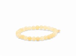 Soï gul jade armbånd - 6mm
