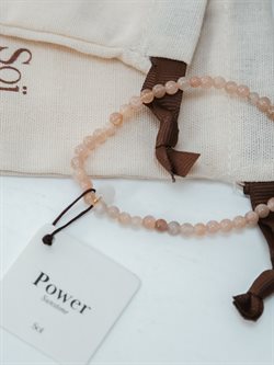 Soï sunstone armbånd - 4mm