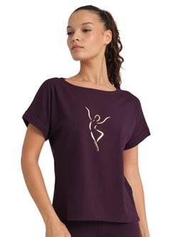 Tempsdanse figenfarvet silhouette t-shirt