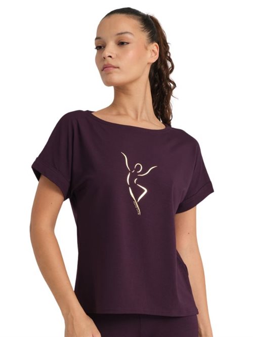 Tempsdanse figenfarvet silhouette t-shirt