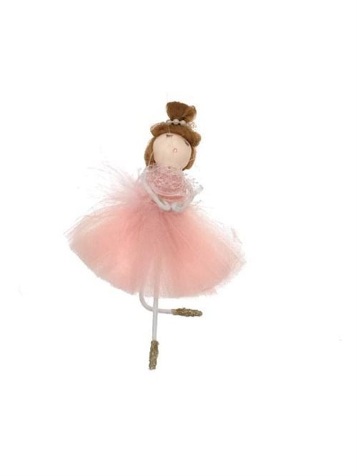 Svag rosa ballerina-figur pynt