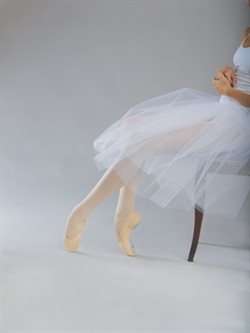 Flot hvid lang tutu skirt ballet